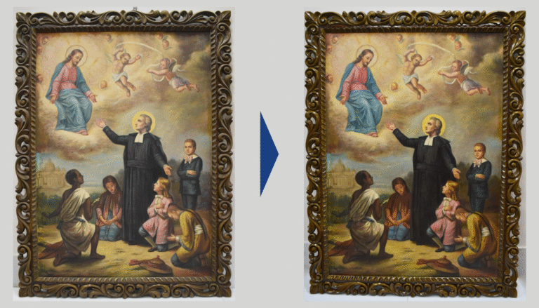 Museo La Salle entrega primer grupo de obras pictóricas restauradas al colegio La Salle de Lima