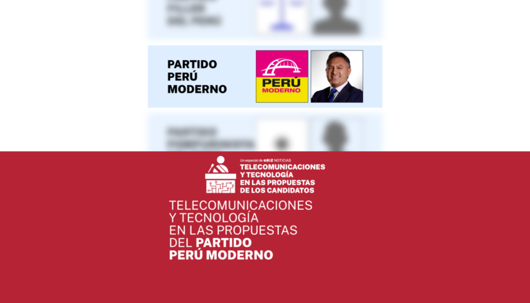 Telecomunicaciones y tecnología en las propuestas del partido PERÚ MODERNO | Propuestas TELECOM y TEC de candidatos